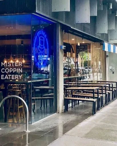 Mister Coppin, a café three doors down from Tumi Hair on Bridge Road.